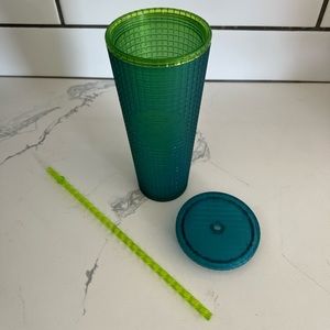 Starbucks Green Grid Tumbler